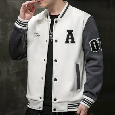 Stylish Men's College Baseball Jacket