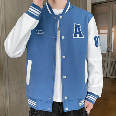 Stylish Men's College Baseball Jacket