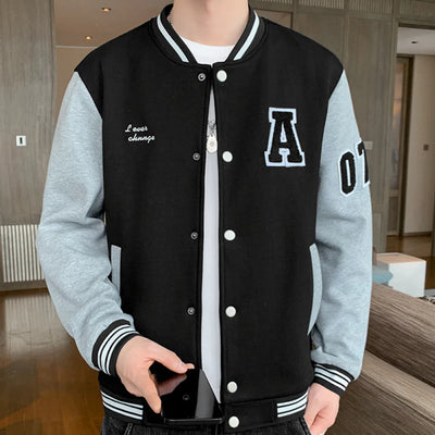 Stylish Men's College Baseball Jacket