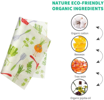 Organic Beeswax Wrap Biodegradable (3pk)