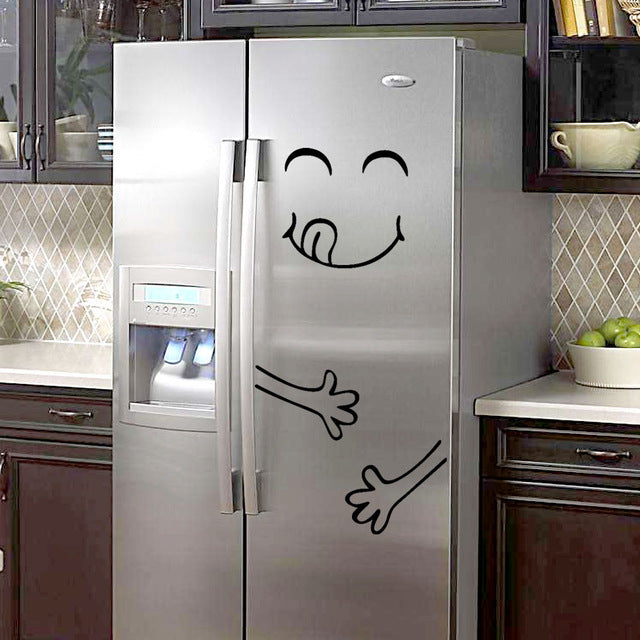 Large Fridge Happy Face Sticker