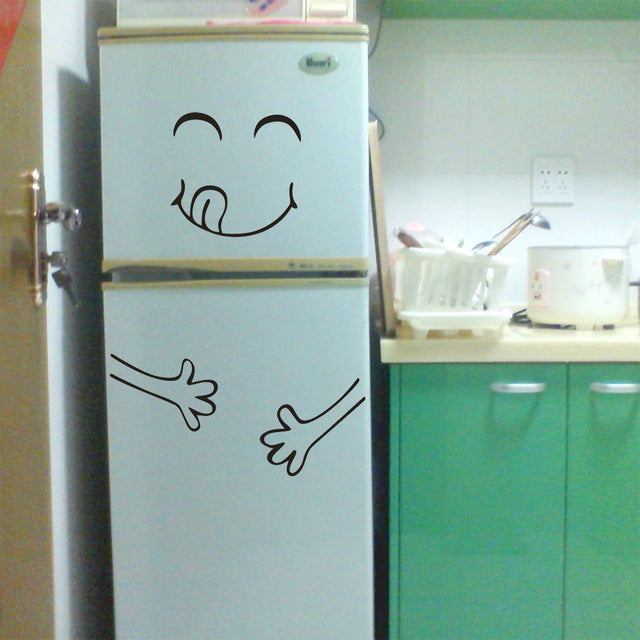 Large Fridge Happy Face Sticker