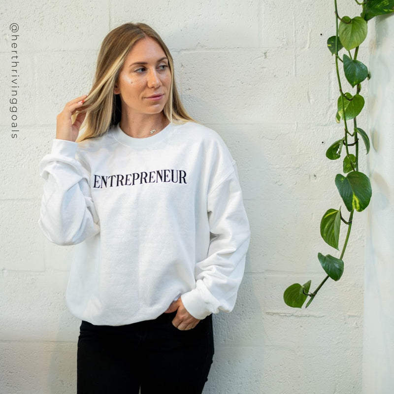 Ship To USA Only! "Entrepreneur" Embroidered Sweatshirt