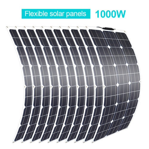 Flexible Solar Panels 100w - 1000w Ideal For RV or Boat