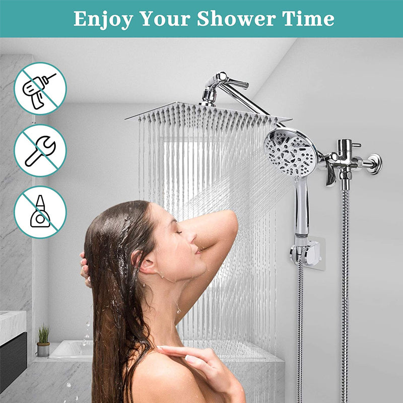Ship to USA Only! Save on Water! With a High Pressured Rainfall Shower Mixer w/Handheld