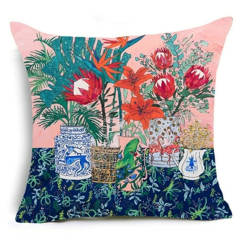 Trendy & Hot Seller! Nordic Oil Painting Decorative Pillowcase - Various Sizes