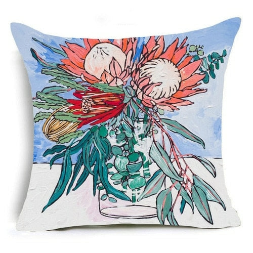 Trendy & Hot Seller! Nordic Oil Painting Decorative Pillowcase - Various Sizes