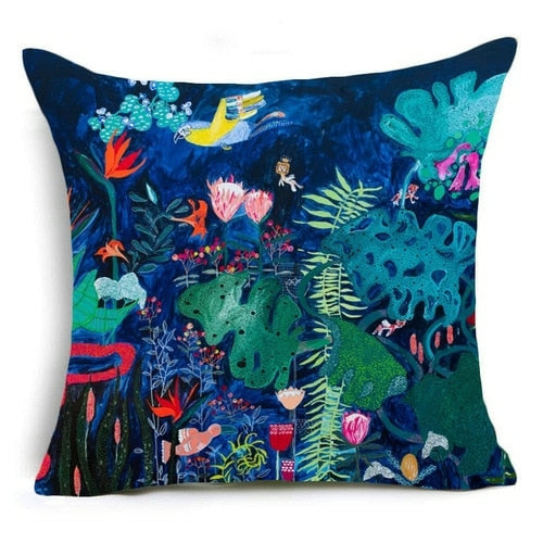Trendy & Hot Seller! Nordic Oil Painting Decorative Pillowcase - Various Sizes