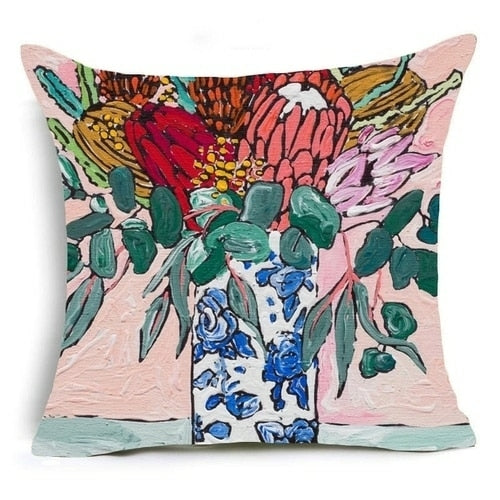 Trendy & Hot Seller! Nordic Oil Painting Decorative Pillowcase - Various Sizes