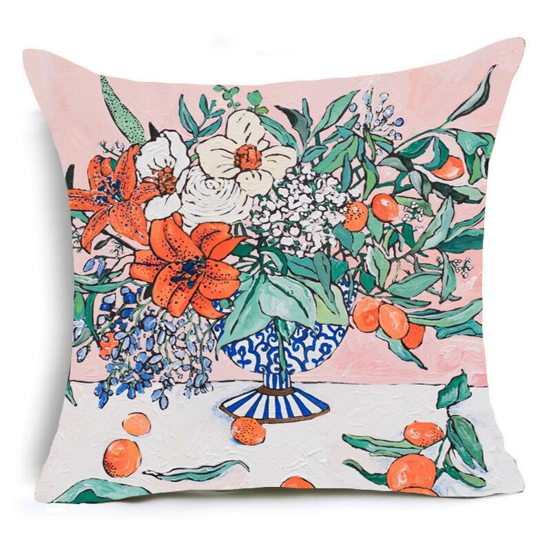 Trendy & Hot Seller! Nordic Oil Painting Decorative Pillowcase - Various Sizes