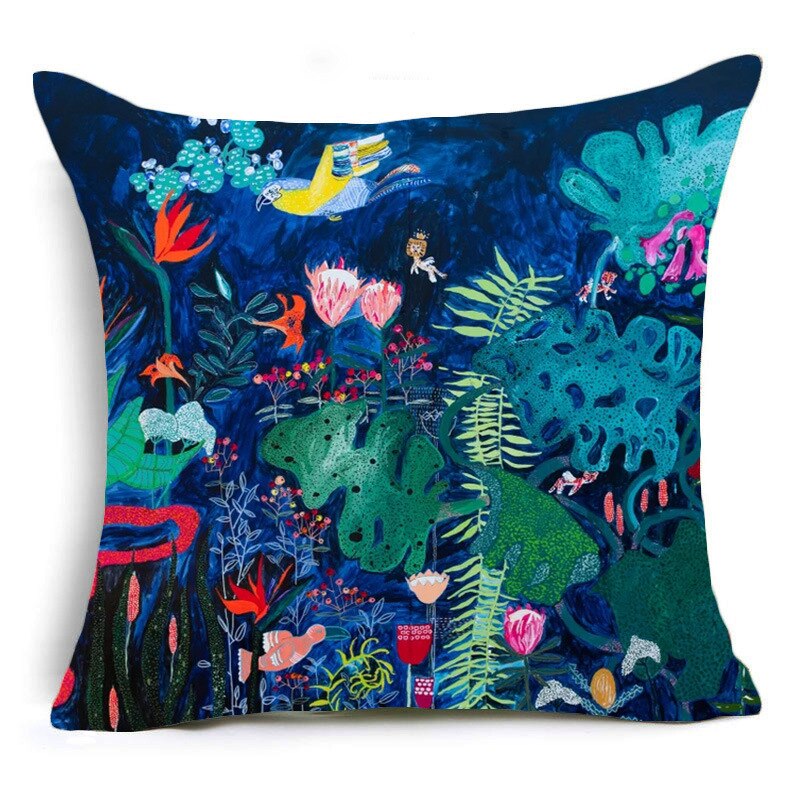 Trendy & Hot Seller! Nordic Oil Painting Decorative Pillowcase - Various Sizes
