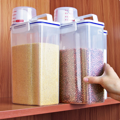 Insect-proof Cereal Container w/Measuring Cup