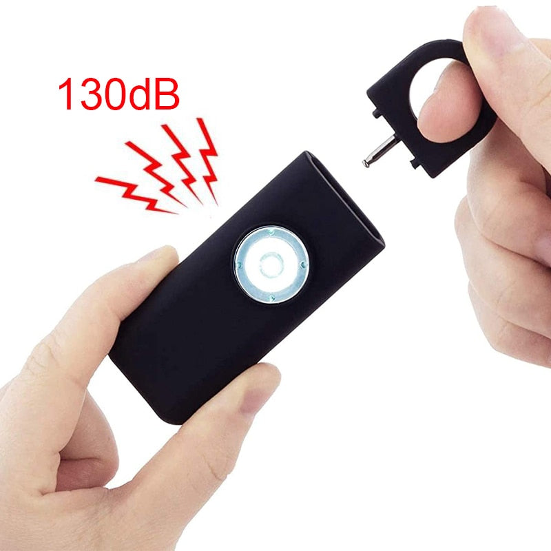 Personal Keychain Alarm w/30 Decibel & LED Strobe Light