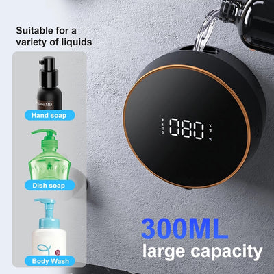 Hygienic & Touchless Wall Mounted Soap Dispenser w/Smart USB Charging