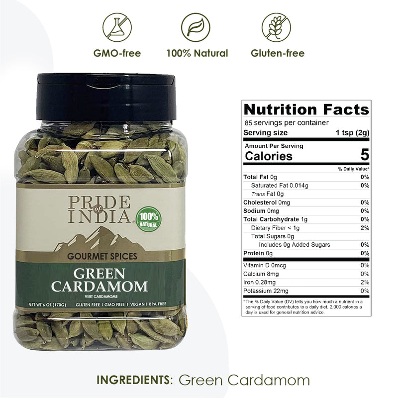 Green Whole Cardamom/6 oz