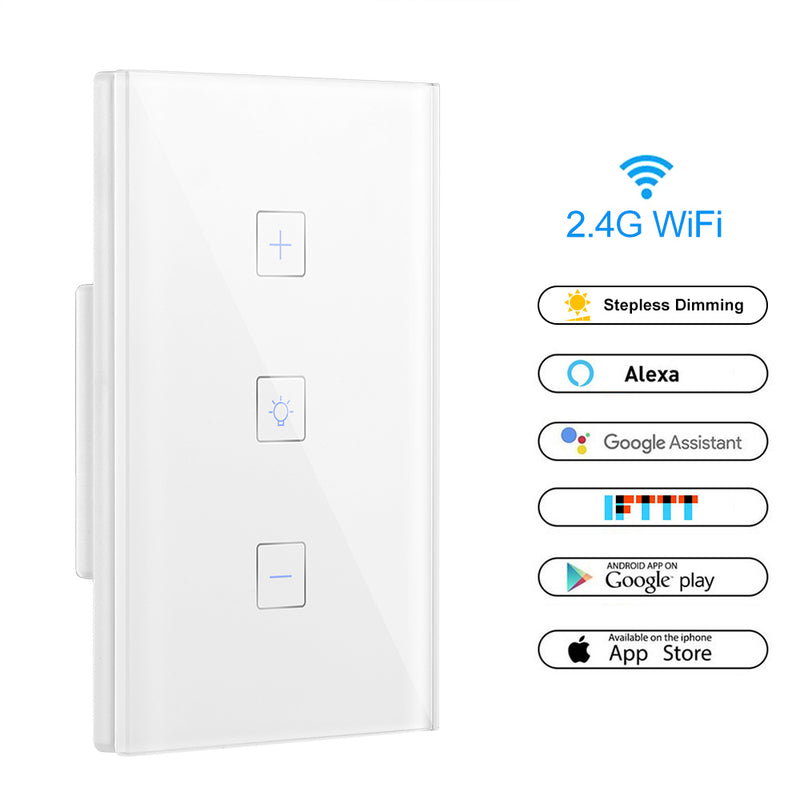 WiFi Touch Control Dimmer Switch & Remote Control via Smartphone