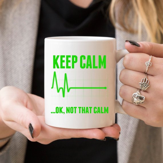 Ship To USA Only! Nurse Mug - Keep Calm...OK, Not That Calm